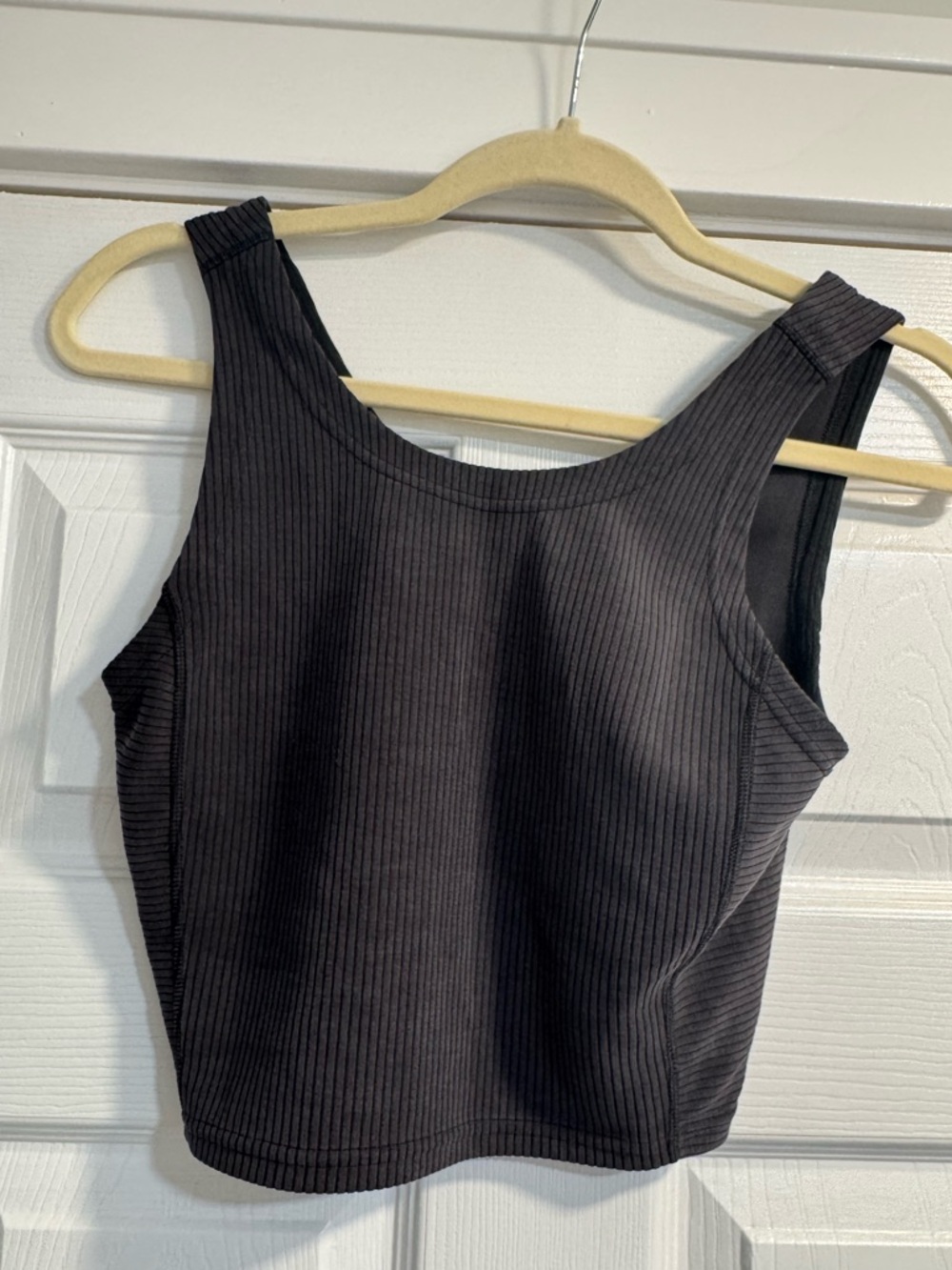 EUC Lululemon Ribbed Softstreme Cropped Tank Top Size 6 - Picture 4 of 6